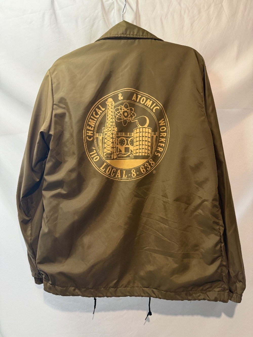 Vintage OCAW Local 8-638 Union Renroc Coach Jacket Texaco NJ Small